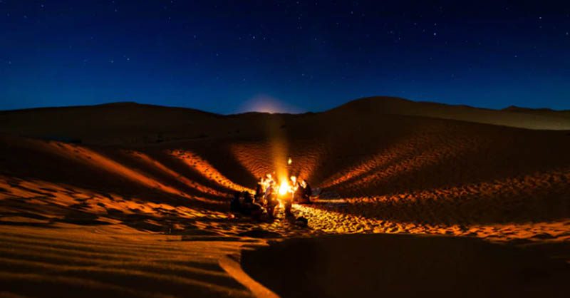  bivouac in the Moroccan desert